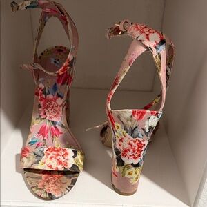 Aldo Floral Multi-Color Heels